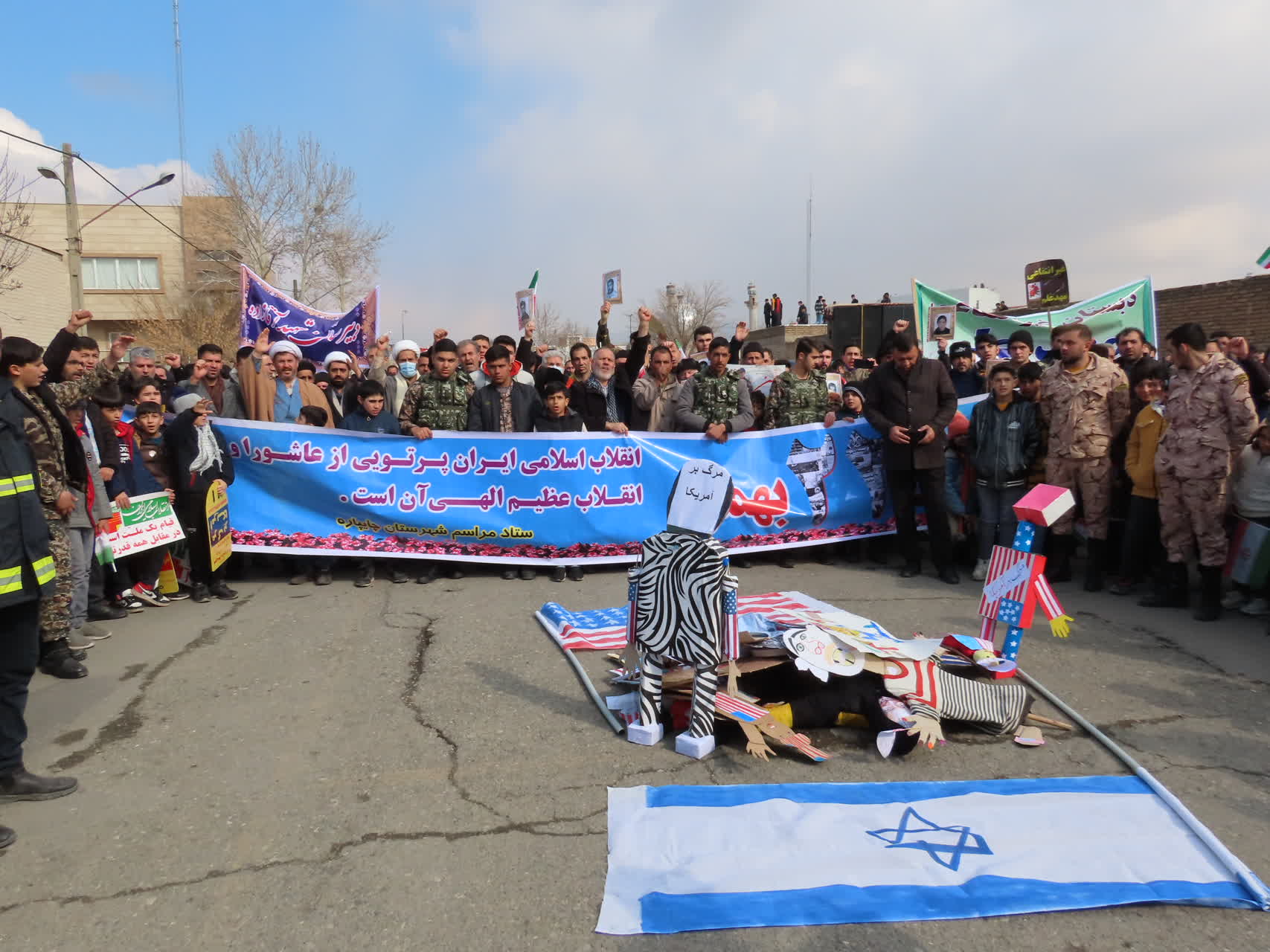 همزمان با سراسر کشور ، راهپیمایی یوم الله 22 بهمن مردم شهرستان چایپاره