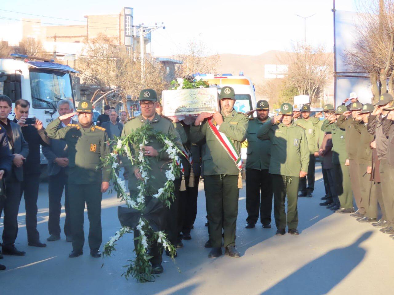 مراسم استقبال و تشییع شهید گمنام همزمان با سراسر کشور در شهرستان چایپاره