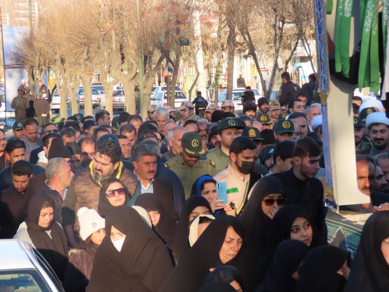 مراسم استقبال و تشییع شهید گمنام همزمان با سراسر کشور در شهرستان چایپاره