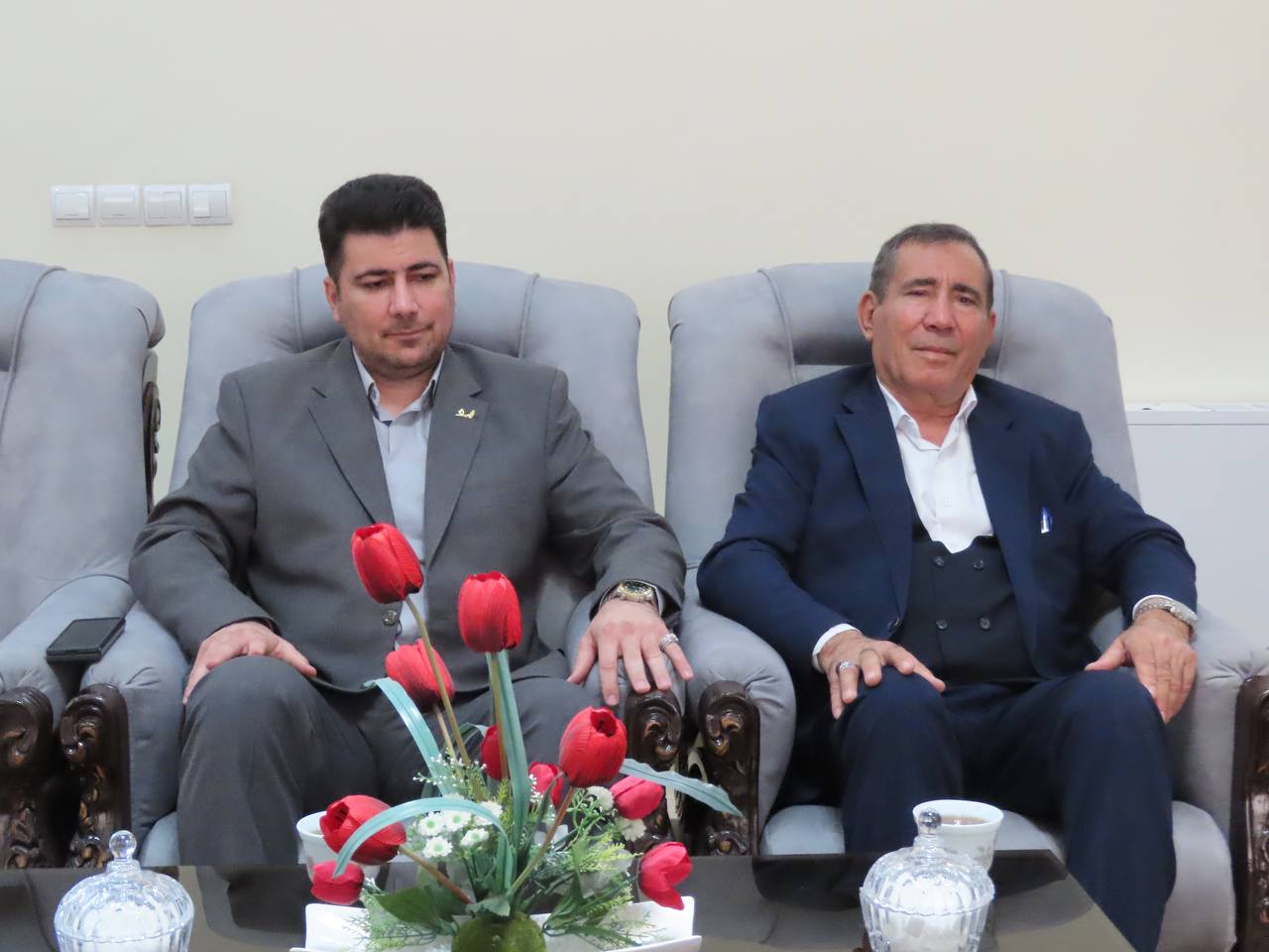 دیدار نوروزی مدیرعامل شرکت سیلو و آرد آران دشت شوط و مدیرعامل کارخانه آرد میلاد آذربایجان با فرماندار چایپاره