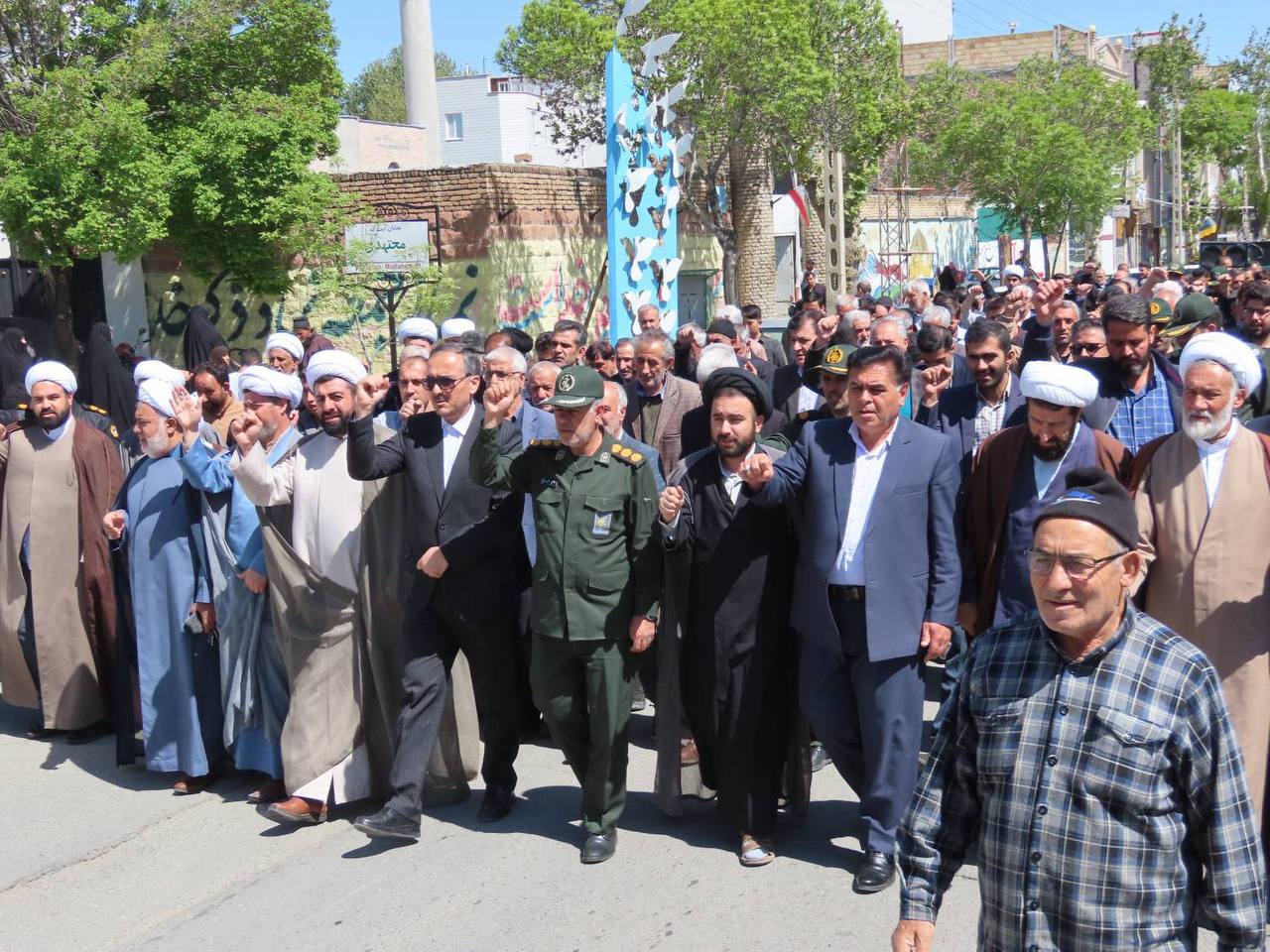 خروش مردم ولایی و انقلابی شهرستان چایپاره در حمایت از جبهه مقاومت و مردم مظلوم غزه