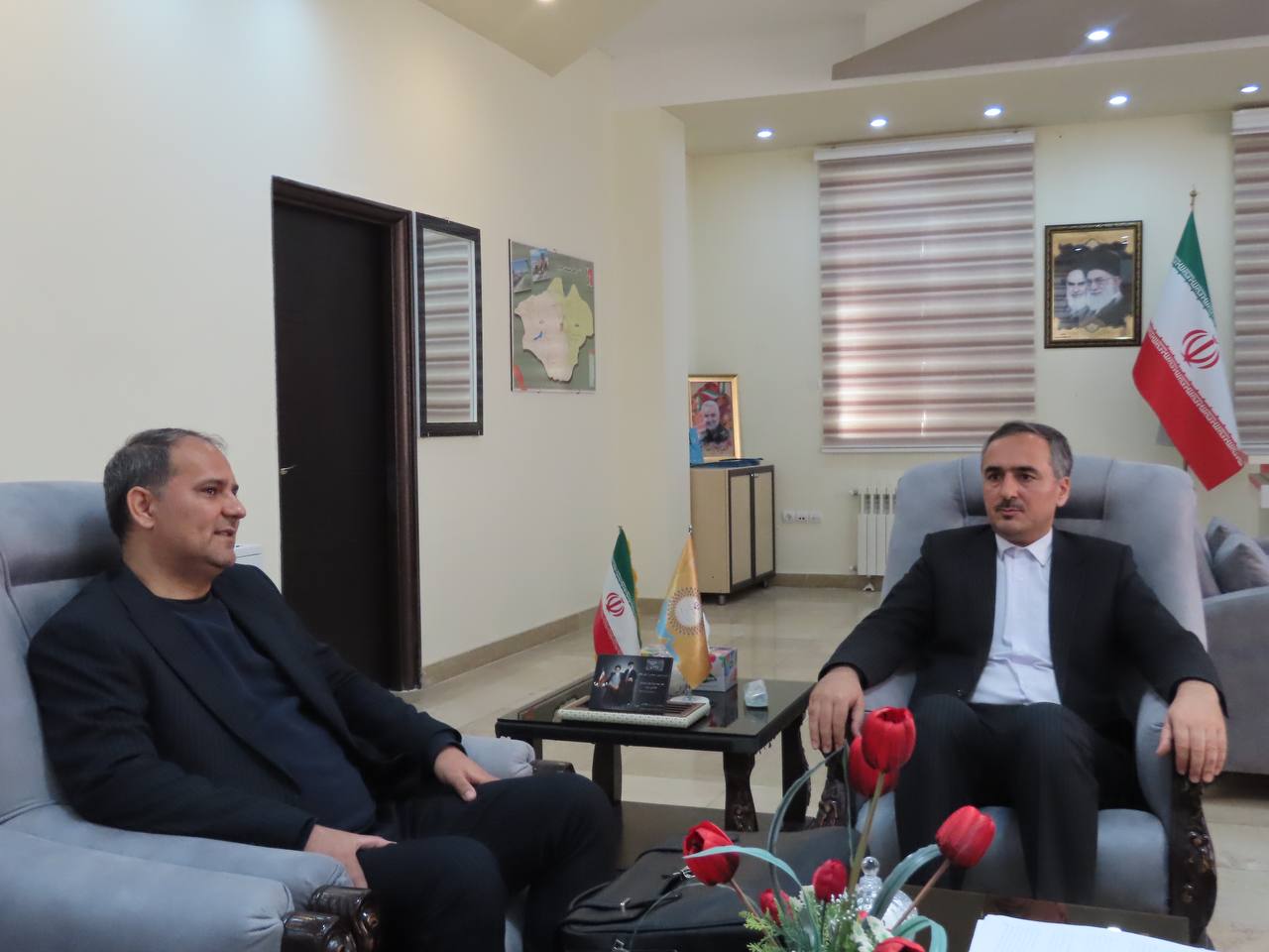 دیدار رییس دبیرخانه شورای سلامت استان با فرماندار شهرستان چایپاره