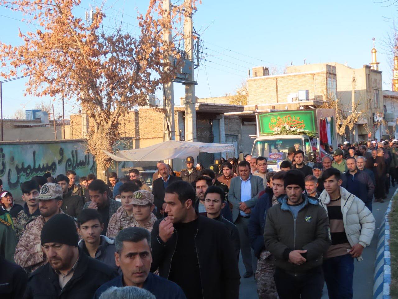 مراسم استقبال و تشییع شهید گمنام همزمان با سراسر کشور در شهرستان چایپاره